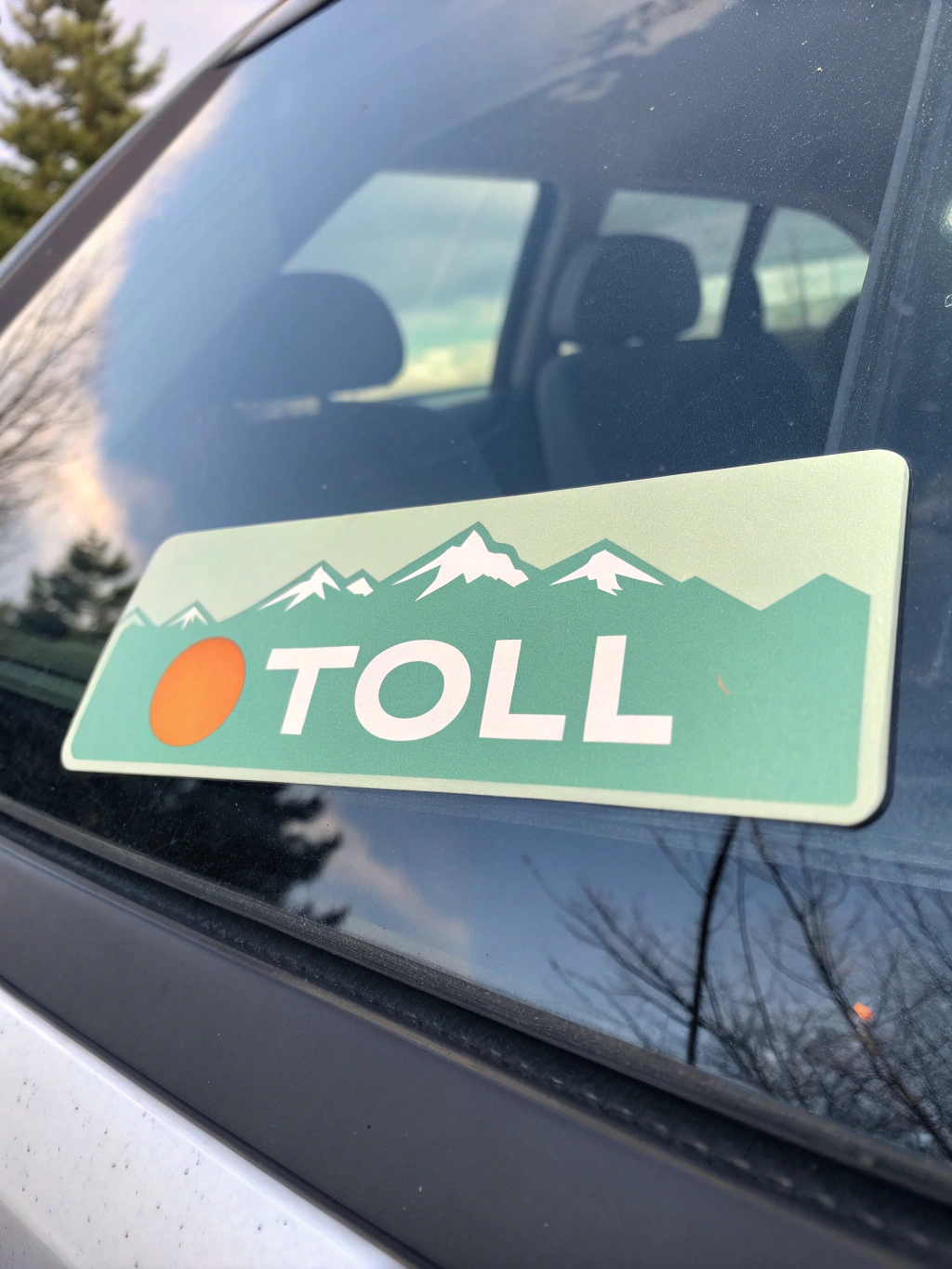 Illustration einer Autobahn-Vignette